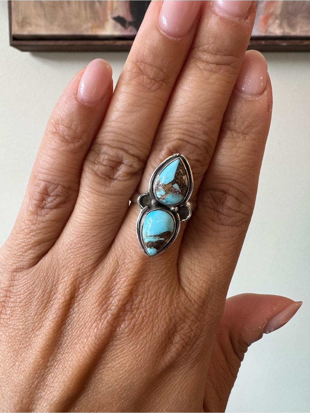 🍬NEW COTTON CANDY DOUBLE STONE RING